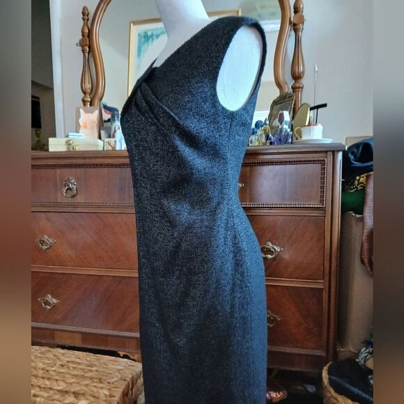 Ann Taylor Classic Wool Woven Textured Herringbone In Relief Dress - Size 0 - Picture 3 of 9